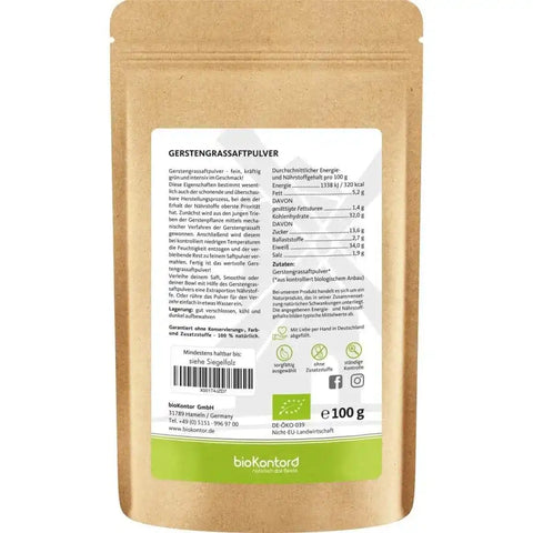 GerstengrasSAFT Pulver - Bio - VITALOVE - Naturprodukte