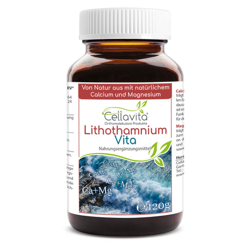 Lithothamnium Vita (100 % d'algues rouges) Approvisionnement mensuel - 120 g