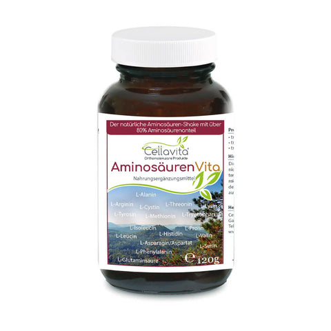 Bio Aminosäuren Vita (natürliche Aminosäuren & Proteine) 120g im Glas