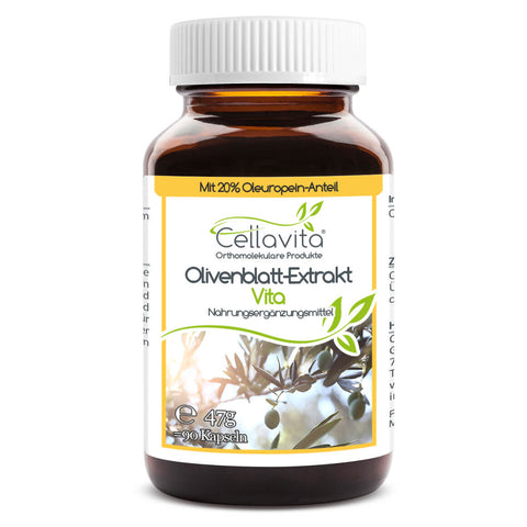 Olivenblatt-Extrakt mit 20% Oleuropein-Anteil | 90 Kapseln