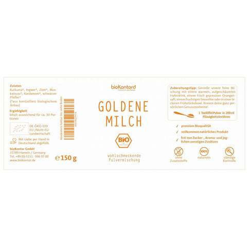Bio Goldene Milch