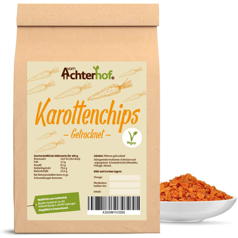 Karottenchips getrocknet (1000g)
