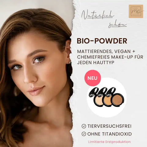 Organic Powder - Mattifying, Vegan + Chemical-Free Make-up for Every Skin Type