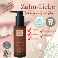 Bio-Zahncreme Zahn-Liebe 5 in 1 Aloe 100ml- Fluoridfrei - VITALOVE - Naturprodukte