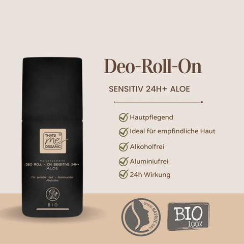 Bio Deo Roll-On Senitive 24h + Aloe - Aluminium & Alkoholfrei - 50ml