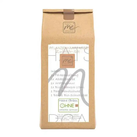 Basic Accessory Set for Plant Hair Colours (Cotton, Shampoo, Gloves, Cap, Black Tea, Instructions)