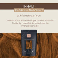 SET tinta professionale per capelli alle erbe Nocciola Caldo "warm nougat brown"
