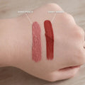 Lipgloss Farbswatch Shiny Peach und Shiny Sienna