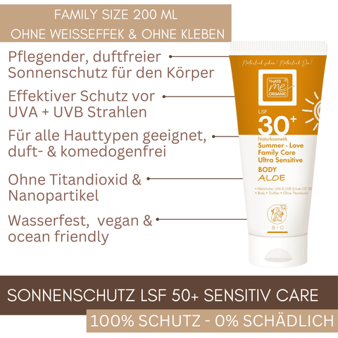 Family Care Body Aloe LSF 30+ duftfrei und ohne Nano