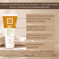 Vorteile der Bio Sonnencreme Body LSF 30+ für empfindliche Haut