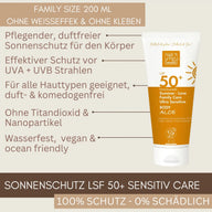 Vorteile der Bio Sonnencreme Body LSF 50+ für empfindliche Haut