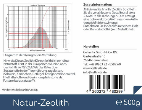 Natur-Zeolith (100%) - Klinoptilolith - 500g