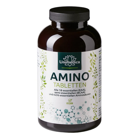 Amino - Tabletten - 1000 mg Aminosäure pro Tablette - 500 Tabletten