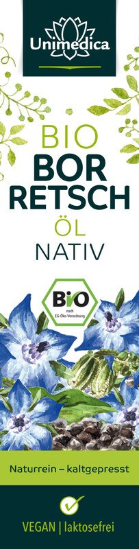 BIO Borretschöl nativ- naturrein - kaltgepresst - 250 ml