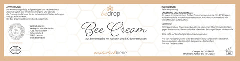 Bee Cream Bienengiftsalbe und 8 Kräuterextrakten - 100g