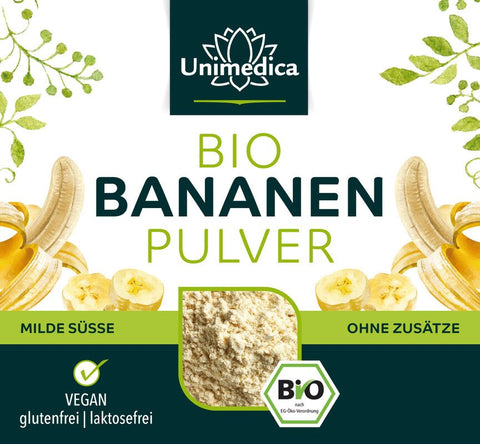 Bio Bananen Pulver - naturrein - 250 g