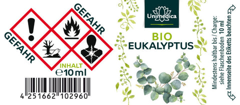 Eucalipto biologico - Olio essenziale - 10 ml