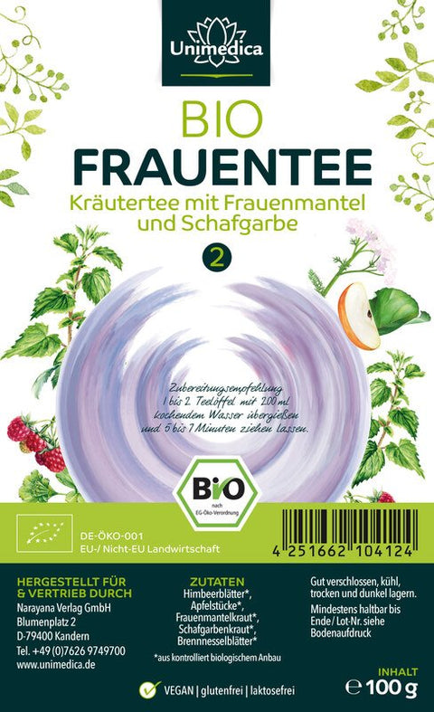 Bio Frauentee 2 - Kräutertee mit Schafgarbe und Frauenmantel - 100 g
