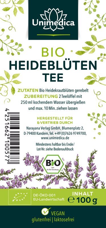 Bio Heideblüten Tee (Erikablüten) - 100 g