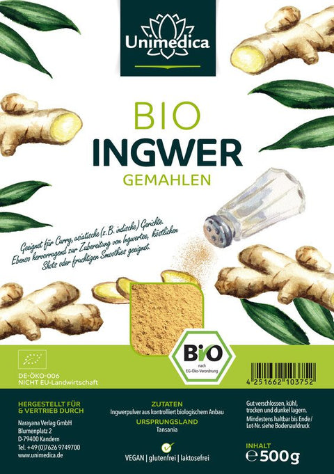 Bio Ingwer gemahlen - 500 g