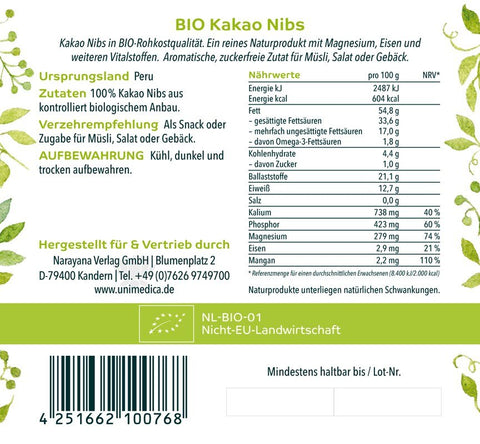 Bio Kakao Nibs - 300 g
