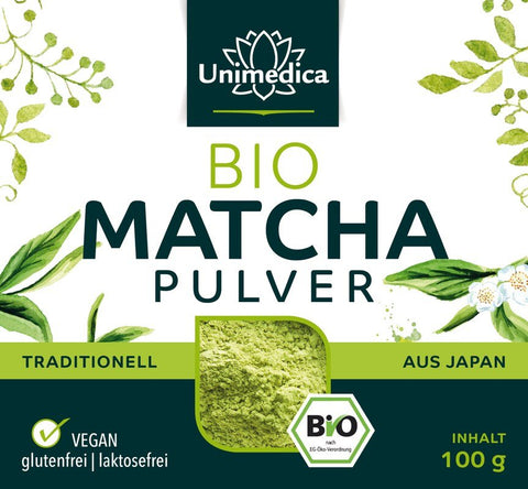 Bio Matcha Pulver - 100 g - traditioneller japanischer Grüntee