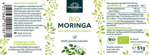 Bio Moringa - 990 mg - 120 Kapseln