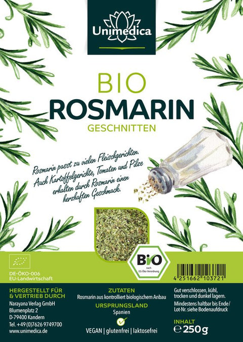 Bio Rosmarin - geschnitten - 250 g