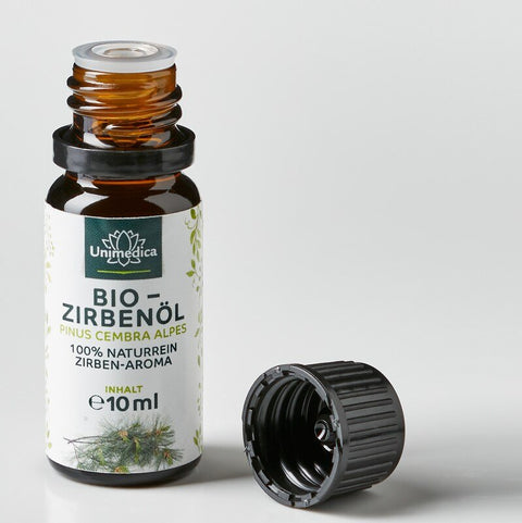Bio Zirbenöl - 100% naturreines Arvenöl - Zirben-Aroma - ätherisches Öl - 10 ml