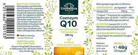 Coenzym Q10 - 200 mg - 120 Kapseln