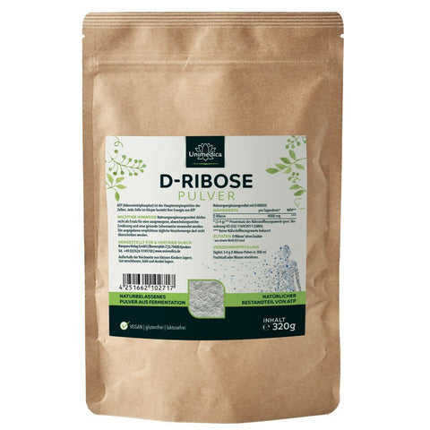 D-Ribose Pulver - 4000 mg pro Tagesdosis - 320 g