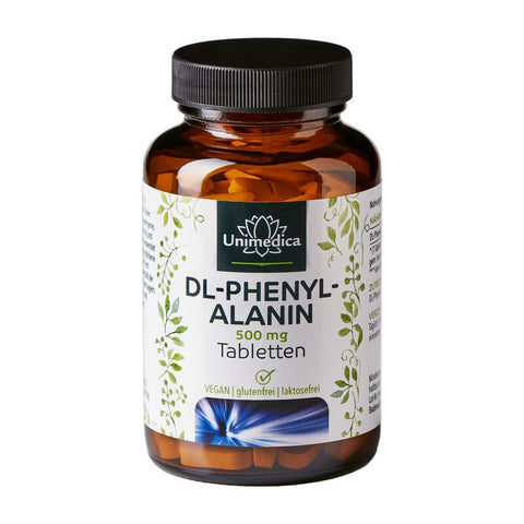 DL-Phenylalanin 100 Tabletten - 500 mg pro Tagesdosis