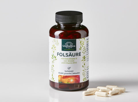 Folsäure mit Extrafolate S von Gnosis und Vitamin B12 - 180 Kapseln