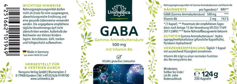 GABA - 500mg - 200 Capsule
