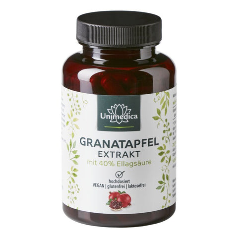 Granatapfelextrakt - 1.500 mg - 40% Ellagsäure - 120 Kapseln
