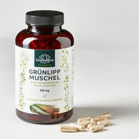 Grünlippmuschel - 500 mg hochdosiert - 300 Kapseln