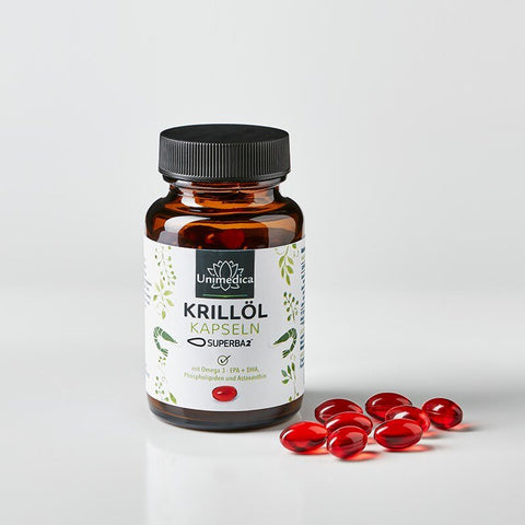 Huile de krill SUPERBA 2TM - riche en acides gras oméga-3 EPA + DHA - 120 gélules molles