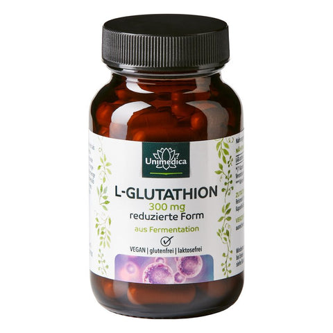 L-glutathion réduit - 300 mg, haute dose, issu de la fermentation naturelle, 60 gélules