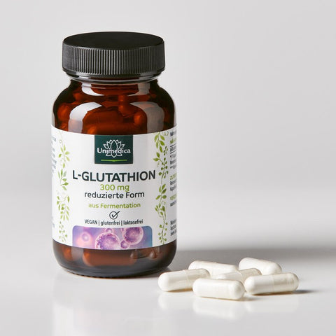 L-glutathion réduit - 300 mg, haute dose, issu de la fermentation naturelle, 60 gélules