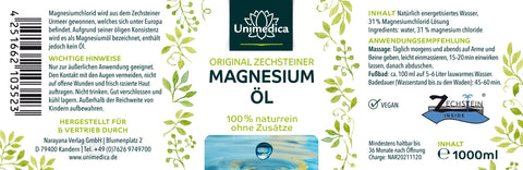 Magnesium Öl - Original Zechsteiner - 1000 ml