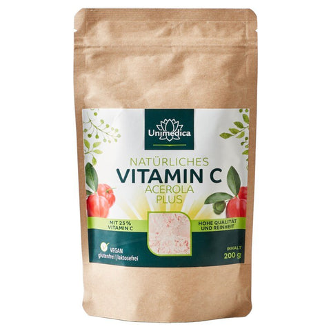 Vitamine C Naturelle Acérola Plus - 25% Vitamine C - 200g