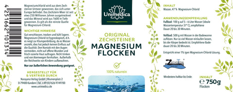 Original Zechsteiner Magnesiumflocken - 100 % naturrein - 750 g