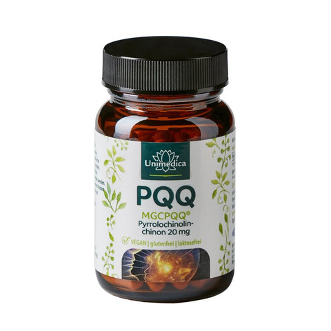 PQQ (MGCPQQ) Pyrrolochinolinchinon - 20 mg pro Tagesdosis - 60 Kapseln