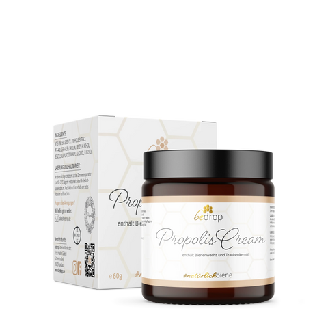 Propolis Cream - hochdosierte Propolis Creme mit Bienenwachs & Traubenkernöl - 60g