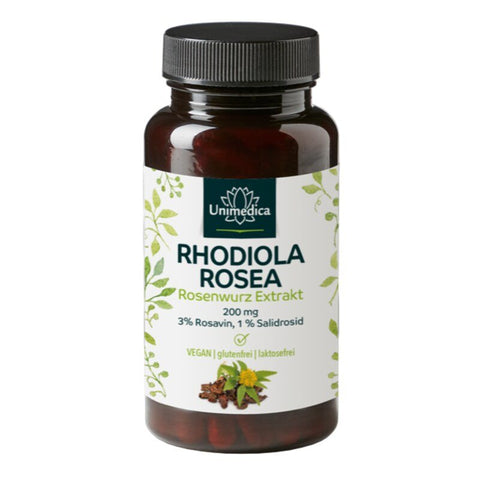 Rhodiola Rosea - Estratto di radice di rosa - 200 mg - 90 Capsule