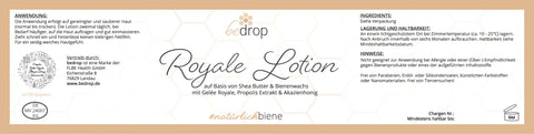Royale Lotion Bodylotion mit Gelée Royale, Sheabutter und Akazienhonig - 100g