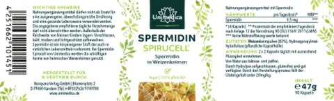 Spermidine Spirucell® - 0,5 mg - 90 gélules