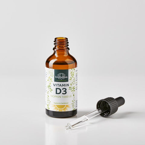 Vitamin D3 Tropfen - 1000 I.E. / 25 µg pro Tagesdosis - 50 ml