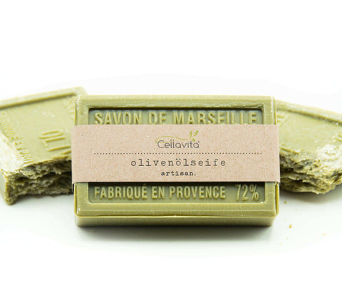 Natur Olivenöl Seife "Savon de Marseille" 100g (Kernseife)